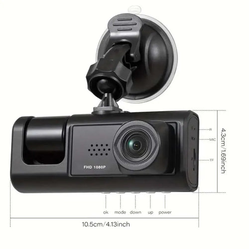 1080P Dual Camera Dash Cam for Cars.