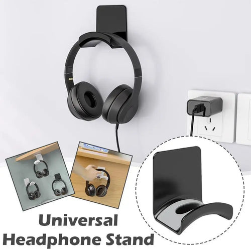 Universal Headphone Stand Adhesive Wall Mount